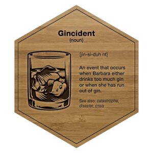 Bamboo Gincident Engraved Wooden Tile