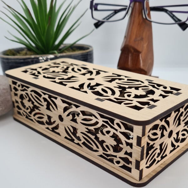 Hestia Engraved Wooden Trinkets Box