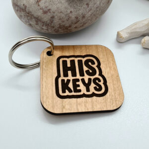 His & Hers Engraved Keyring