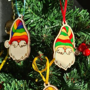 Christmas Gnomes Tree Decorations Assorted Colours